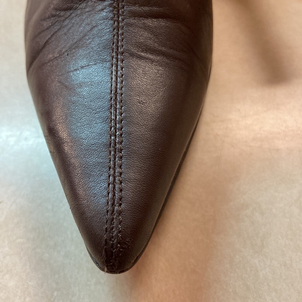 Reaction Kenneth Cole Brown Pointed Toe Heel 2.5” Ankle Bootie - Picture 3 of 14